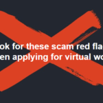 Scam red flags virtual work